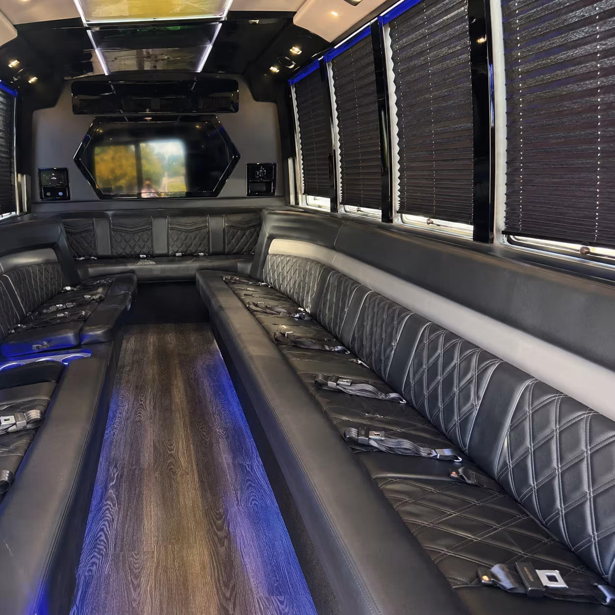evening event and off site dinner buses for rochester hills convention groups
