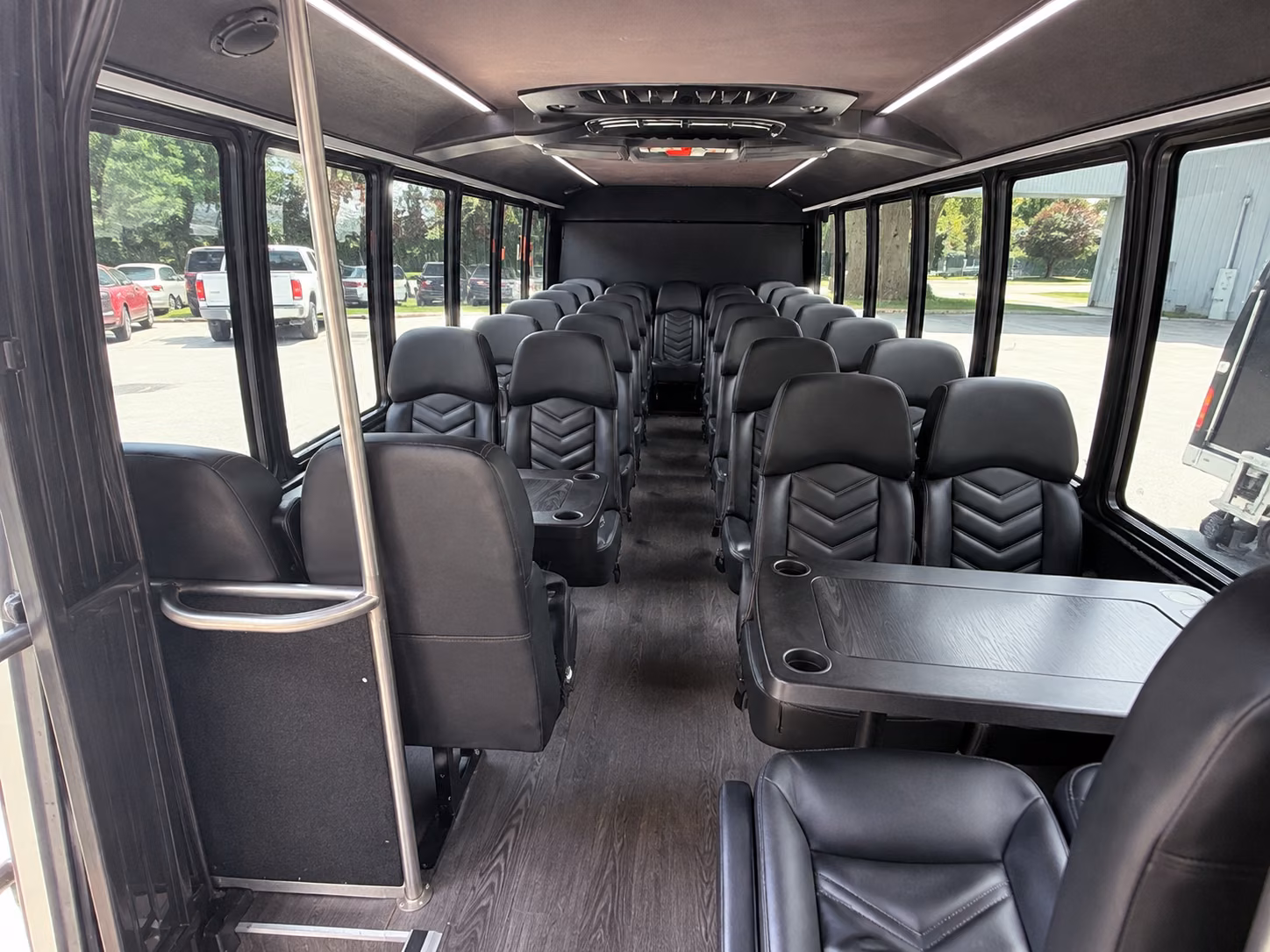 rochester hills 18 passenger minibus inside