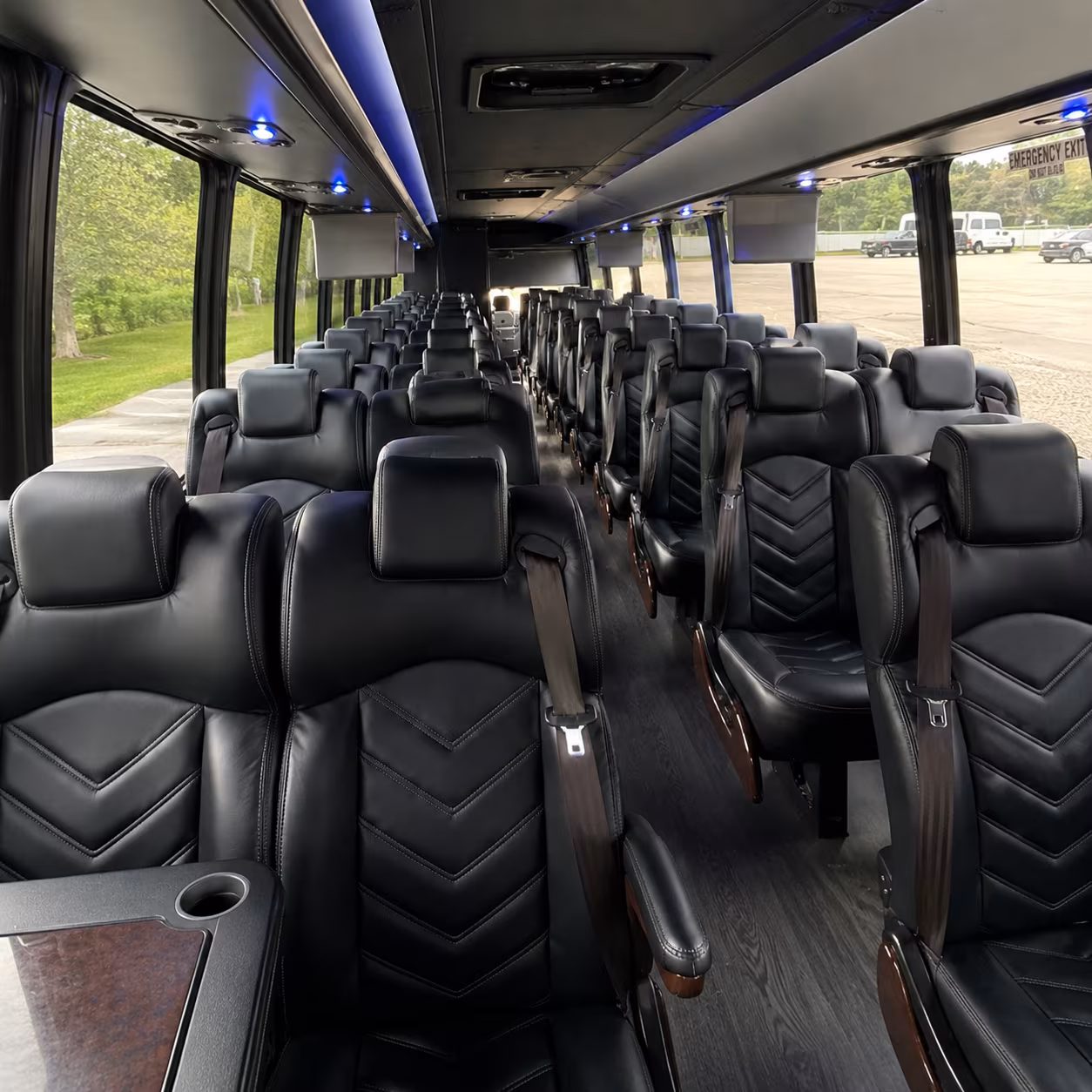 rochester hills 35 passenger minibus interior