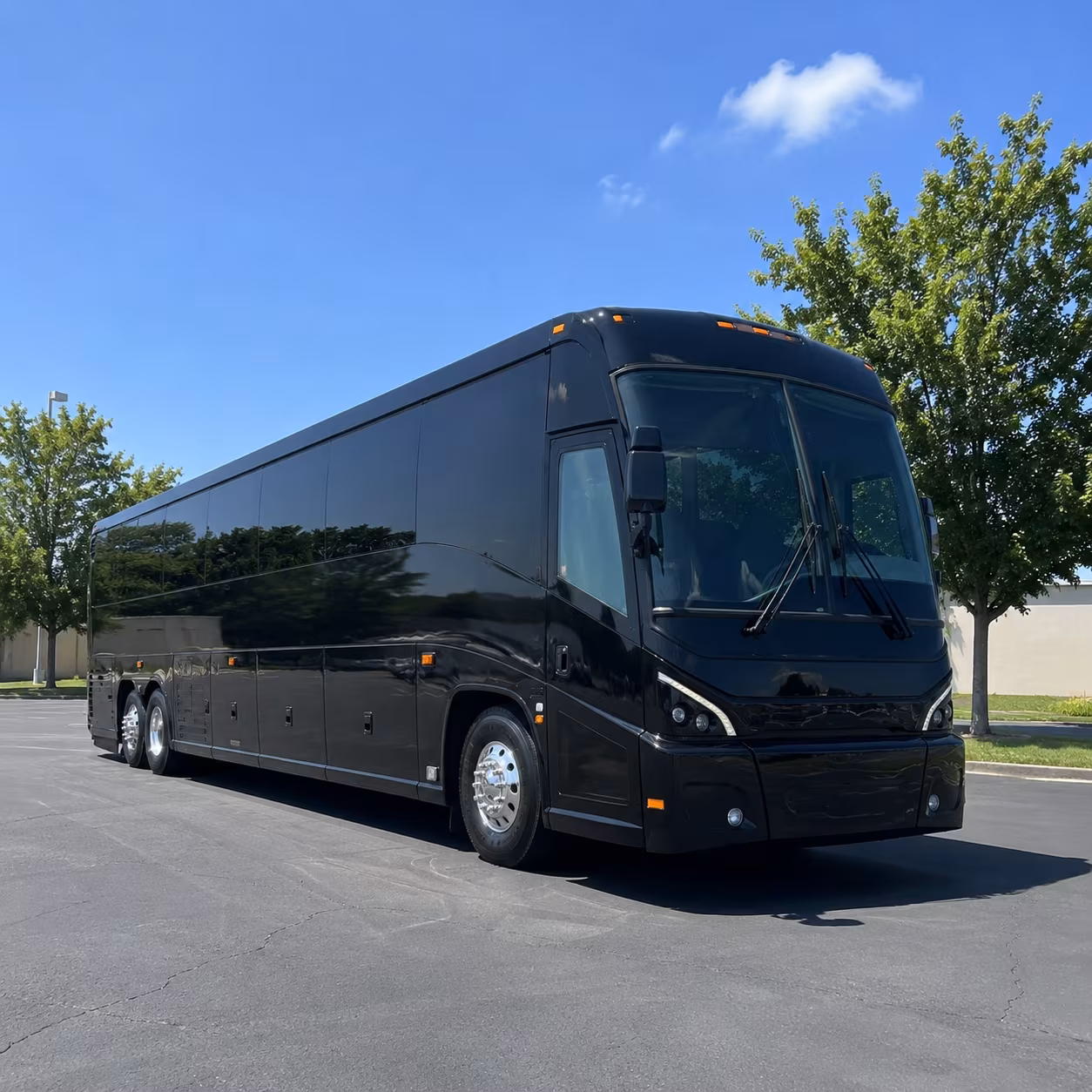 rochester hills 56 passenger charter bus