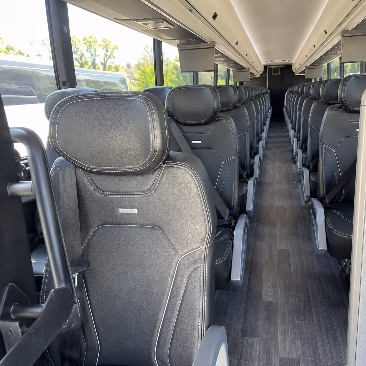 rochester hills charter bus interior